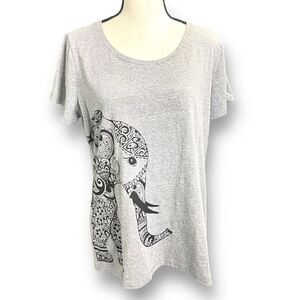 St. John's Bay, Heather Gray Scoop Neck T-Shirt